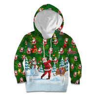 Custom Funny Christmas Golf Shirt Mens Golf Kid Hoodie Santa Golfer Christmas - Wonder Print Shop
