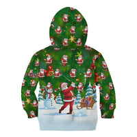 Custom Funny Christmas Golf Shirt Mens Golf Kid Hoodie Santa Golfer Christmas - Wonder Print Shop