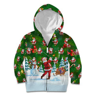 Custom Funny Christmas Golf Shirt Mens Golf Kid Hoodie Santa Golfer Christmas - Wonder Print Shop