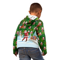 Custom Funny Christmas Golf Shirt Mens Golf Kid Hoodie Santa Golfer Christmas - Wonder Print Shop
