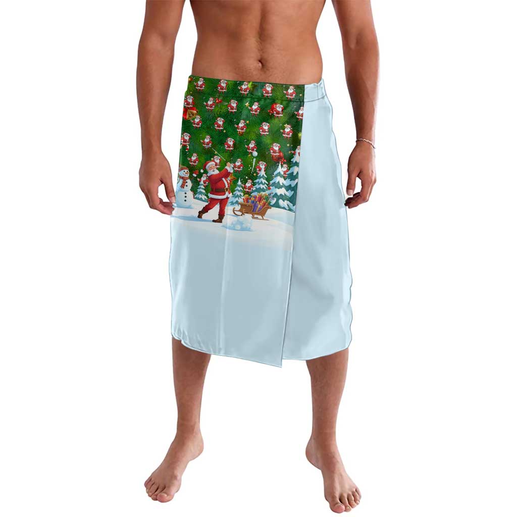 Funny Christmas Golf Shirt Mens Golf Lavalava Santa Golfer Christmas - Wonder Print Shop