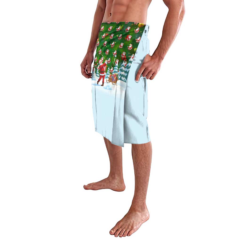 Funny Christmas Golf Shirt Mens Golf Lavalava Santa Golfer Christmas - Wonder Print Shop