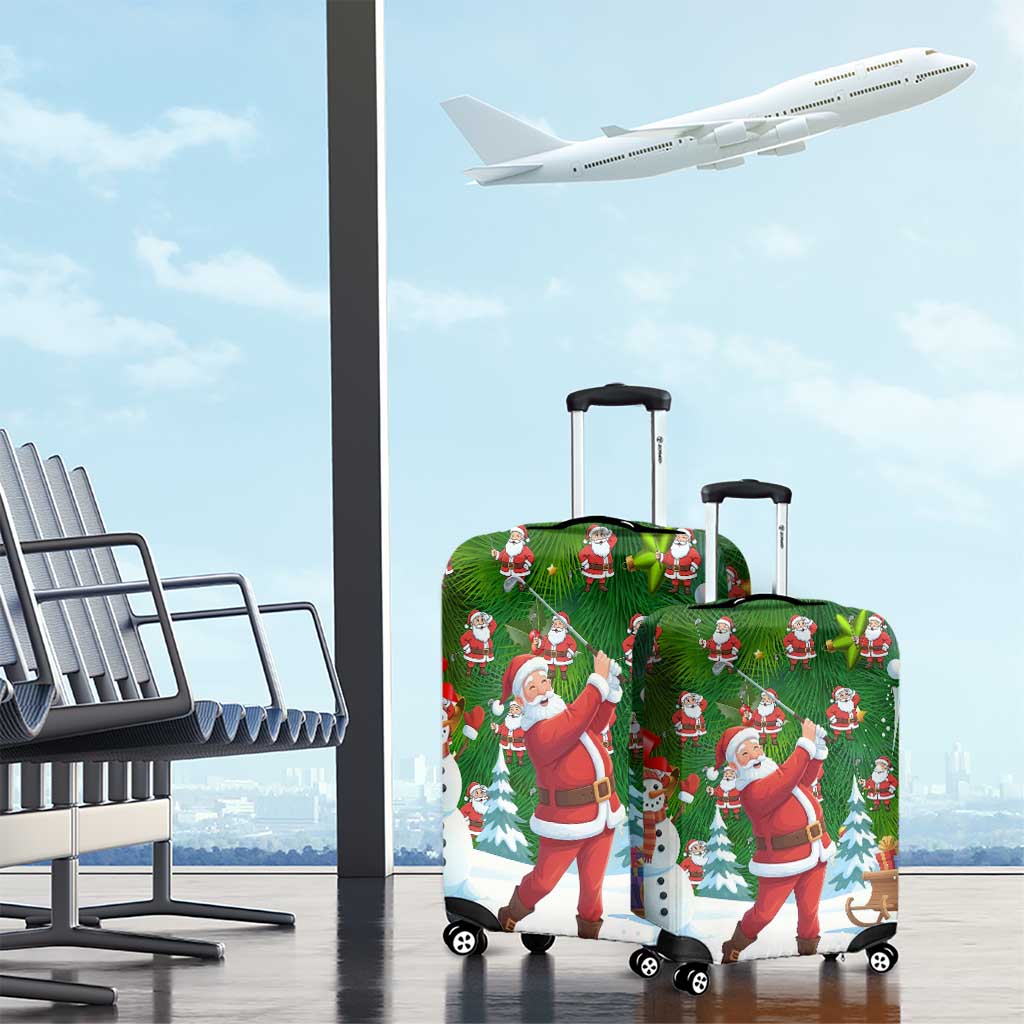 Funny Christmas Golf Shirt Mens Golf Luggage Cover Santa Golfer Christmas - Wonder Print Shop