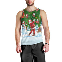 Funny Christmas Golf Shirt Mens Golf Men Tank Top Santa Golfer Christmas - Wonder Print Shop
