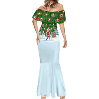 Funny Christmas Golf Shirt Mens Golf Mermaid Dress Santa Golfer Christmas - Wonder Print Shop