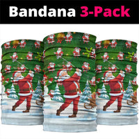 Funny Christmas Golf Shirt Mens Golf Neck Gaiter Santa Golfer Christmas - Wonder Print Shop