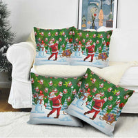 Funny Christmas Golf Shirt Mens Golf Pillow Cover Santa Golfer Christmas - Wonder Print Shop