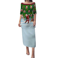 Custom Funny Christmas Golf Shirt Mens Golf Puletasi Santa Golfer Christmas - Wonder Print Shop