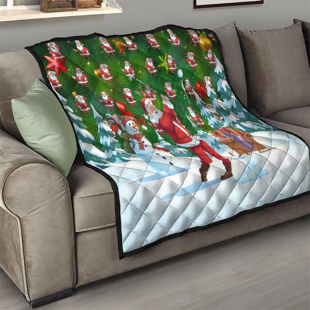 Funny Christmas Golf Shirt Mens Golf Quilt Santa Golfer Christmas - Wonder Print Shop