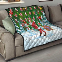 Funny Christmas Golf Shirt Mens Golf Quilt Santa Golfer Christmas - Wonder Print Shop