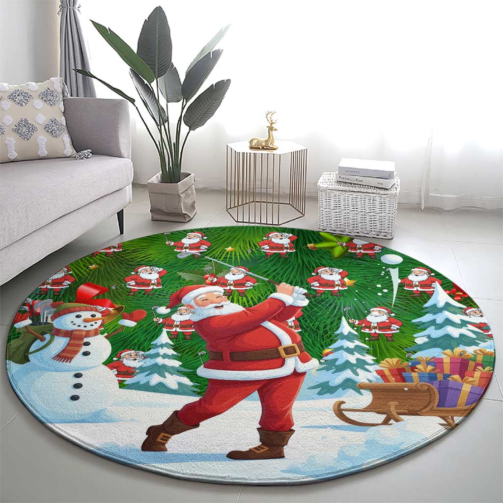 Funny Christmas Golf Shirt Mens Golf Round Carpet Santa Golfer Christmas - Wonder Print Shop