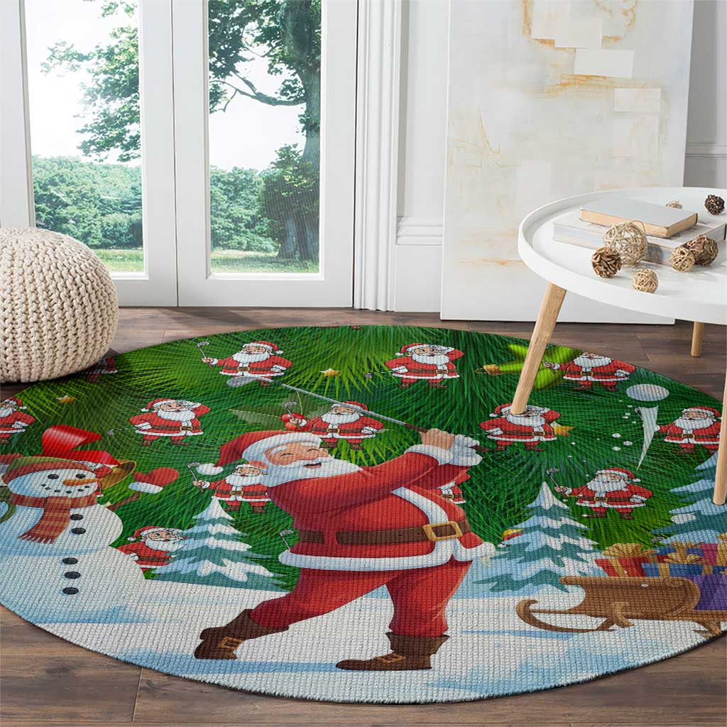 Funny Christmas Golf Shirt Mens Golf Round Carpet Santa Golfer Christmas - Wonder Print Shop