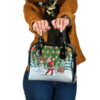 Funny Christmas Golf Shirt Mens Golf Shoulder Handbag Santa Golfer Christmas - Wonder Print Shop