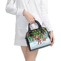 Funny Christmas Golf Shirt Mens Golf Shoulder Handbag Santa Golfer Christmas - Wonder Print Shop