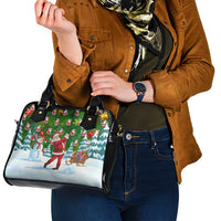 Funny Christmas Golf Shirt Mens Golf Shoulder Handbag Santa Golfer Christmas - Wonder Print Shop