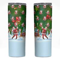Funny Christmas Golf Shirt Mens Golf Skinny Tumbler Santa Golfer Christmas - Wonder Print Shop