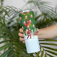 Funny Christmas Golf Shirt Mens Golf Skinny Tumbler Santa Golfer Christmas - Wonder Print Shop