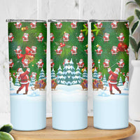 Funny Christmas Golf Shirt Mens Golf Skinny Tumbler Santa Golfer Christmas - Wonder Print Shop