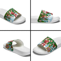 Funny Christmas Golf Shirt Mens Golf Slide Sandals Santa Golfer Christmas - Wonder Print Shop