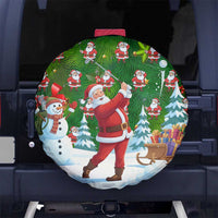 Funny Christmas Golf Shirt Mens Golf Spare Tire Cover Santa Golfer Christmas - Wonder Print Shop