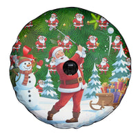 Funny Christmas Golf Shirt Mens Golf Spare Tire Cover Santa Golfer Christmas - Wonder Print Shop