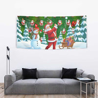Funny Christmas Golf Shirt Mens Golf Tapestry Santa Golfer Christmas - Wonder Print Shop