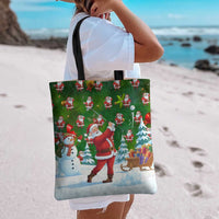 Funny Christmas Golf Shirt Mens Golf Tote Bag Santa Golfer Christmas - Wonder Print Shop