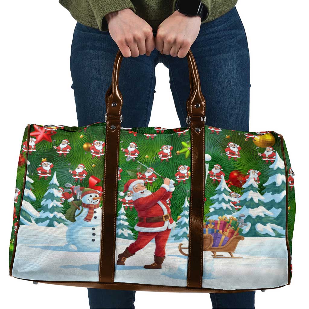 Funny Christmas Golf Shirt Mens Golf Travel Bag Santa Golfer Christmas - Wonder Print Shop
