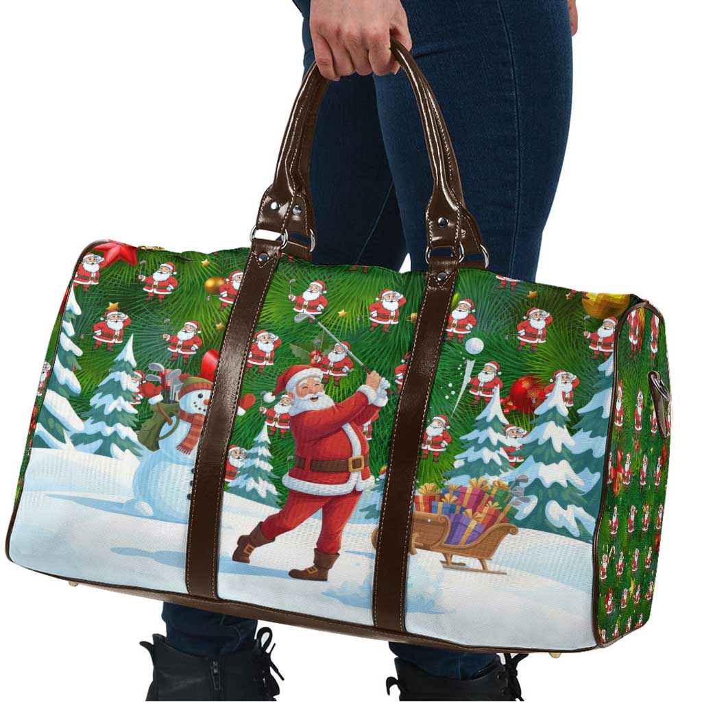 Funny Christmas Golf Shirt Mens Golf Travel Bag Santa Golfer Christmas - Wonder Print Shop