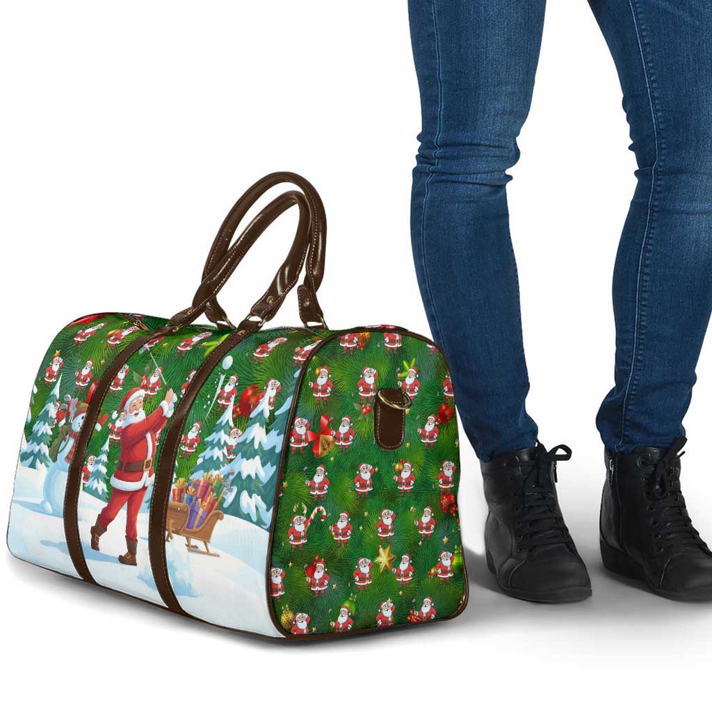 Funny Christmas Golf Shirt Mens Golf Travel Bag Santa Golfer Christmas - Wonder Print Shop
