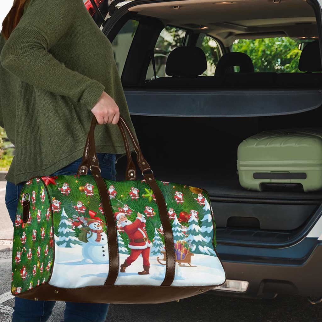 Funny Christmas Golf Shirt Mens Golf Travel Bag Santa Golfer Christmas - Wonder Print Shop