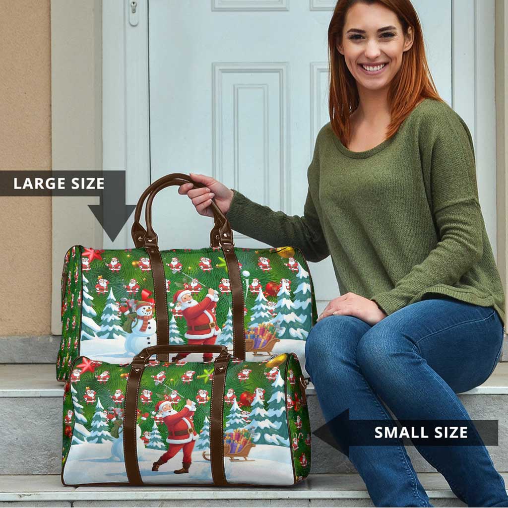 Funny Christmas Golf Shirt Mens Golf Travel Bag Santa Golfer Christmas - Wonder Print Shop