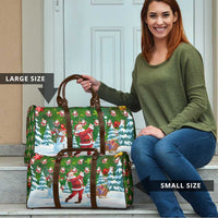 Funny Christmas Golf Shirt Mens Golf Travel Bag Santa Golfer Christmas - Wonder Print Shop