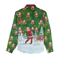 Custom Funny Christmas Golf Shirt Mens Golf Women Casual Shirt Santa Golfer Christmas - Wonder Print Shop