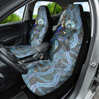 Kangaroo Aboriginal Pattern Dot Art Car Seat Cover - Wonder Print Shop