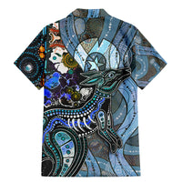 Kangaroo Aboriginal Pattern Dot Art Family Matching Mermaid Dress and Hawaiian Shirt - Wonder Print Shop