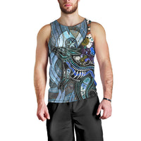 Kangaroo Aboriginal Pattern Dot Art Men Tank Top - Wonder Print Shop