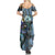Kangaroo Aboriginal Pattern Dot Art Summer Maxi Dress - Wonder Print Shop