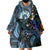 Kangaroo Aboriginal Pattern Dot Art Wearable Blanket Hoodie - Wonder Print Shop