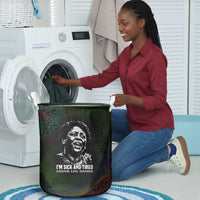 Fannie Lou Hamer Laundry Basket Im Sick and Tired Quote Design Bold Portrait and Civil Rights Movement Tribute - Wonder Print Shop
