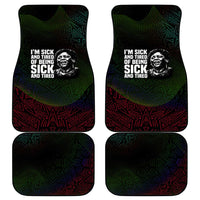 Fannie Lou Hamer Car Mats Im Sick and Tired Quote Design Bold Portrait and Civil Rights Movement Tribute - Wonder Print Shop