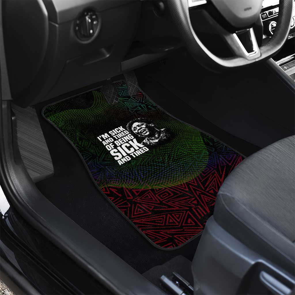 Fannie Lou Hamer Car Mats Im Sick and Tired Quote Design Bold Portrait and Civil Rights Movement Tribute - Wonder Print Shop