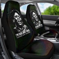 Fannie Lou Hamer Car Seat Cover Im Sick and Tired Quote Design Bold Portrait and Civil Rights Movement Tribute - Wonder Print Shop