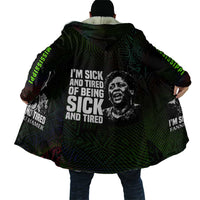 Fannie Lou Hamer Cloak Im Sick and Tired Quote Design Bold Portrait and Civil Rights Movement Tribute - Wonder Print Shop