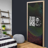 Fannie Lou Hamer Door Cover Im Sick and Tired Quote Design Bold Portrait and Civil Rights Movement Tribute - Wonder Print Shop