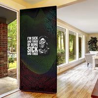 Fannie Lou Hamer Door Cover Im Sick and Tired Quote Design Bold Portrait and Civil Rights Movement Tribute - Wonder Print Shop