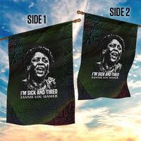Fannie Lou Hamer Garden Flag Im Sick and Tired Quote Design Bold Portrait and Civil Rights Movement Tribute - Wonder Print Shop