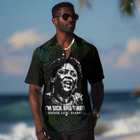 Fannie Lou Hamer Hawaiian Shirt Im Sick and Tired Quote Design Bold Portrait and Civil Rights Movement Tribute - Wonder Print Shop