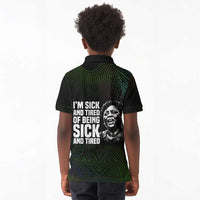 Fannie Lou Hamer Kid Polo Shirt Im Sick and Tired Quote Design Bold Portrait and Civil Rights Movement Tribute - Wonder Print Shop