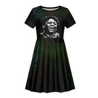 Fannie Lou Hamer Kid Short Sleeve Dress Im Sick and Tired Quote Design Bold Portrait and Civil Rights Movement Tribute - Wonder Print Shop